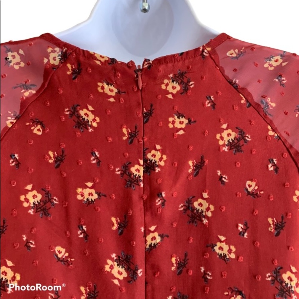 Love Fire Brick Red Fit and Flare Mini Dress - Picture 10 of 13